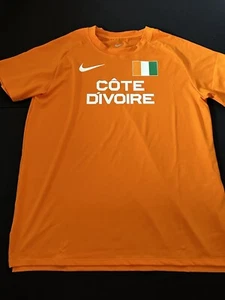 Nike Pro Elite Ivory Coast Cote D'ivoire Track & Field Running Shirt Men L New - Picture 1 of 3