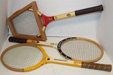 Lot of 3 Vintage Tennis Rackets Spalding "Pancho Gonzales" Pro Champ Wilson