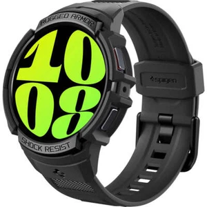 Schutzhülle mit Armband Spigen für Galaxy Watch 6 44 mm Schwarz Case Cover - Zdjęcie 1 z 12