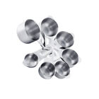  7 Pcs/Set Baking Measuring Spoons Stainless Steel Scale to Bake