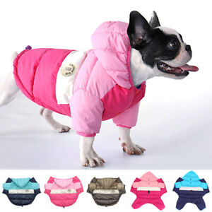Winter Dog Coat Warm Waterproof Pet Puppy Hooded Jacket Jumpsuits for Small Dogs