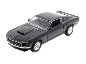 1969 Ford Mustang Boss 429 Black (NEX) Diecast 1:24 Scale Model - Welly 24067BK - Picture 1 of 2