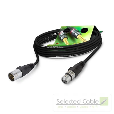 Sommer Cable 1m XLR Mikrofonkabel SC-Galileo 0,38mm² 3-pol Neutrik Stecker GA1B
