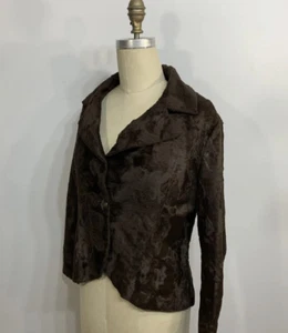 Vintage Faux Fur Blazer Jacket 1950s Medium - Picture 1 of 9
