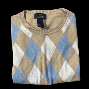 🧶 Brooks Brothers Women’s Argyle Short-Sleeve Sweater – Size Small 🧶 - Imagen 1 de 3
