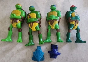 McDonald's 2007 TMNT Teenage Mutant Ninja Turtles Mike Leo Don Raphael Figures - Picture 1 of 9
