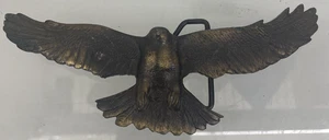 Vintage Fliegender Adler Messing Gürtelschnalle 6” x 2” - Bild 1 von 9