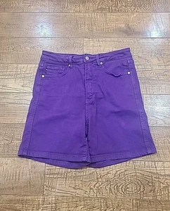JUDY BLUE JEAN SHORTS MUJER Grande PRENDA PÚRPURA TEÑIDO JEAN 6" Entrepierna JB150268 - Imagen 1 de 8