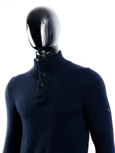 Stone Island Vintage Wollpullover / Gr. S / dunkelblau - Bild 1 von 12