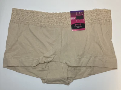 Maidenform Fits like a Dream Boyshort 内裤 棕褐色 40859 尺寸 9/2XL 全新 — 第 1/4 张图片