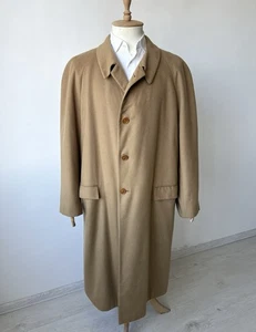 Men's Kiton 100% Cashmere Beige Coat Jacket Size ~XXL,2XL Made in Italy - Picture 1 of 21
