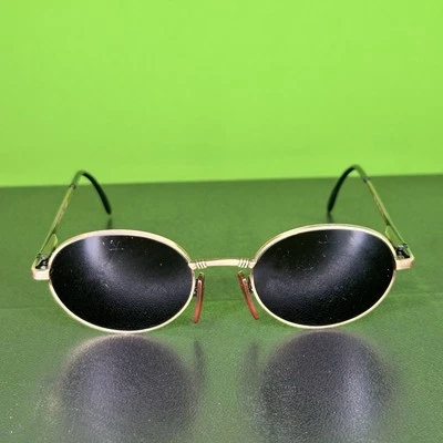 Lentes ovais polarizadas francesas Golden Vuarnet Ref.50  - Imagem 1 de 4