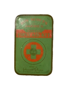Boy Scouts America Kit de Primeros Auxilios Caja de Metal Lata Verde Roja Para Cinturón CONTENIDO - Imagen 1 de 9