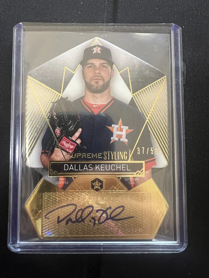 Lote de 4 tarjetas autógrafos Topps Supreme 2014 estilo supremo Dallas Keuchel y más Foto 1 de 4