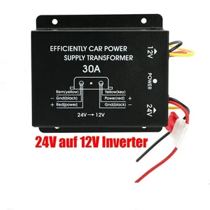 Auto Spannungswandler 240W 30A 24V auf 12V Inverter LKW Step Down Konverter New' - Bild 1 von 10