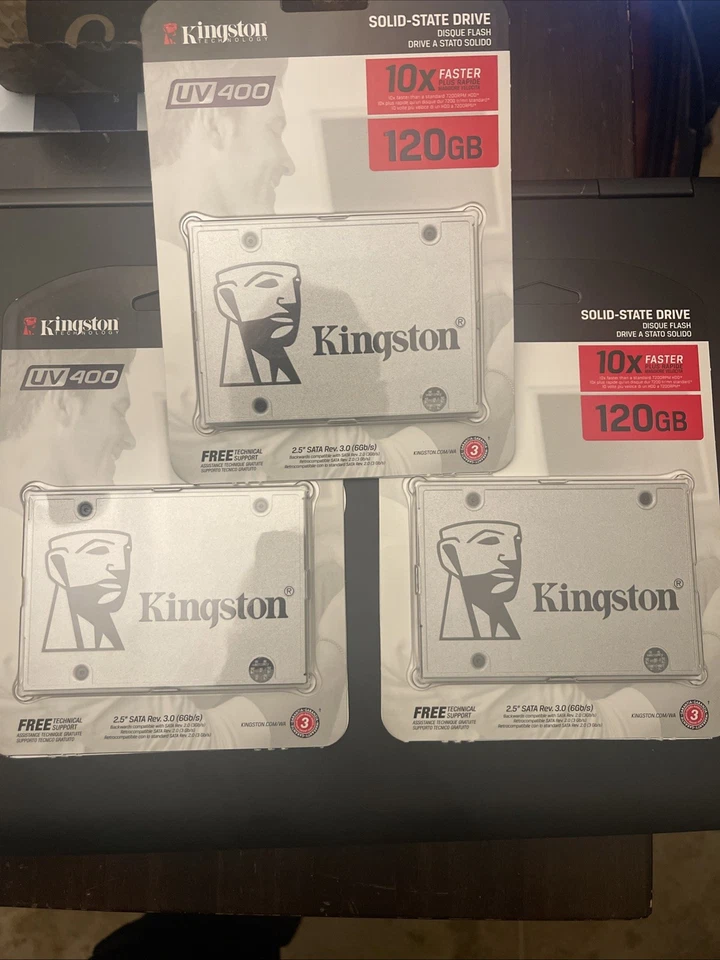 Kingston 2.5 pulgadas 128GB SSD NUEVO EN CAJA Lote de 3 Foto 1 de 1