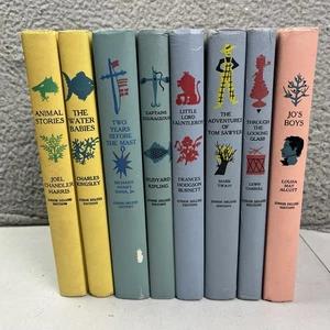 Vintage Junior Deluxe Edition Lot Of 8 Childrens Classics Hardcover Books - Picture 1 of 9