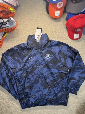 Nike UNC North Carolina Tar Heels Football 1/2 Zip Anorak Camo Jacket Size 3XL - Image 1 of 4