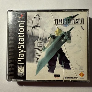 Final Fantasy VII 7 Misprint Black Label (Playstation 1 PS1) - Picture 1 of 13