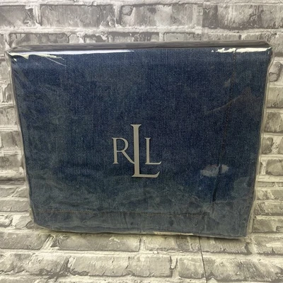 Lauren Ralph Lauren Twin Jean Denim Cotton Duvet Cover University Coverlet - Image 1 of 4