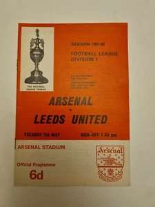 1967/68 ARSENAL v LEEDS UNITED - 7th May - Bild 1 von 6