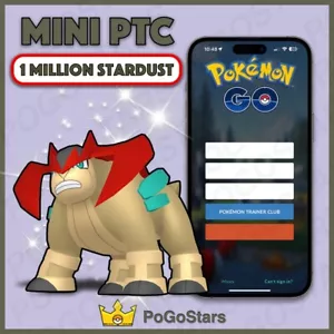 Pokémon Go - Shiny Terrakion - Mini PTC 1M Stardust✨Read Description✨ - Picture 1 of 1