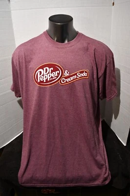 Camiseta Dr. Pepper & Cream Soda Granate Brezo Gráfico 3XL Nueva Sin Etiquetas Foto 1 de 4