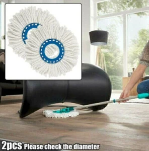 NEU~2 Stück Mikrofaser Ersatzkopf Microfaser Disc Mop Wischmop Für Leifheit Dis - Bild 1 von 4