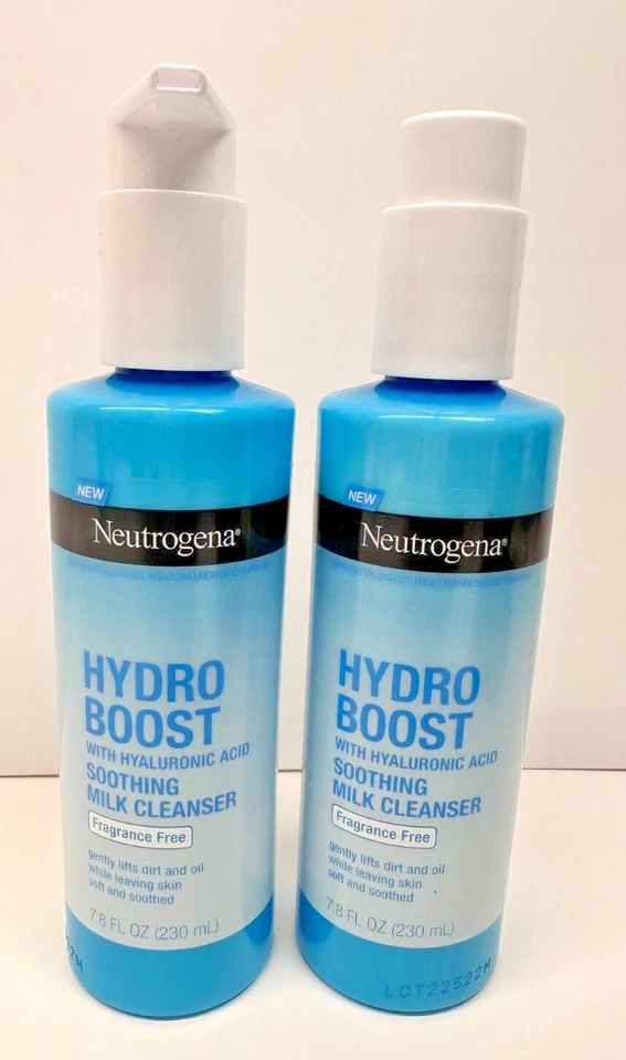 Neutrogena Hydro Boost Soothing Milk Cleanser 7.8oz Fragrance HA