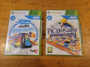 Microsoft XBOX 360 U DRAW Studio and U Draw Pictionary Games - Picture 1 of 7