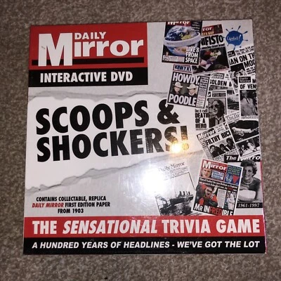 The Daily Mirror Interactive DVD Game Scoops & Shockers NEW & SEALED - Image 1 of 2