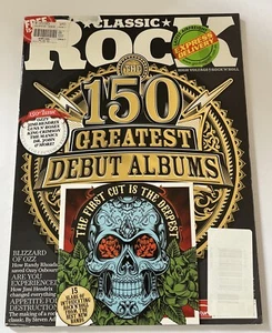 WITH CD! MAGAZINE CLASSIC ROCK 150 - THE 150 GREATEST DEBUT ALBUMS - Picture 1 of 2