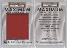2014-15 ITG Used Maximum Memorabilia /45 Brett Hull #MM-BH2 HOF