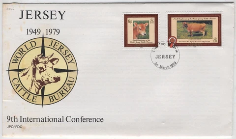 FDC AF15 Jersey 1979 Conference Weltbruros cattle 2v Cover