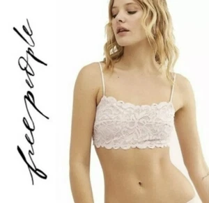 Free People Womens Reese Lace Bralette Size XS Pink OB989654 - Picture 1 of 4