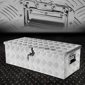 30 inch Heavy Duty Aluminum Tool Box Truck Pickup Trailer Underbody Storage+Keys - Picture 1 of 10