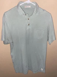 Marine Layer M Shirt Men's Size Medium Green Air Polo Short Sleeve Lightweight - Picture 1 of 7
