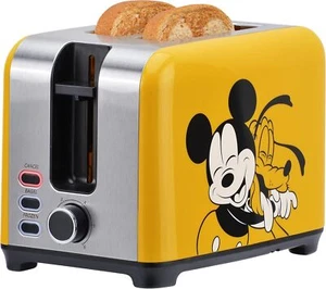 Disney Mickey and Pluto 2-Slice Toaster, Yellow, DSC-23 - Picture 1 of 6