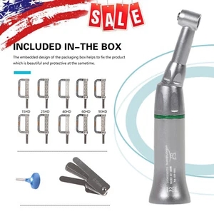 4:1 Reduction Dental Contra Angle IPR Handpiece & 10 Interproximal Strips Kit CE - Picture 1 of 12