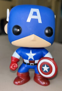 Funko POP 2011 Marvel Universe Captain America Bobble Head Loose