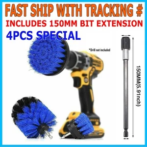 4-Pack Brush Set Power Kit Scrubber Drill Attachments For All type of Cleaning - Picture 1 of 10