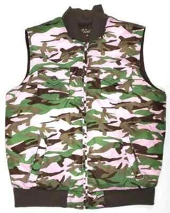Chaleco acolchado Walls para mujer M cremallera completa rosa camuflaje rancho occidental vaquera reversible - Imagen 1 de 6