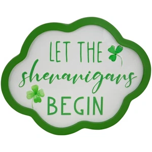 Northlight Let the Shenanigans Begin St. Patricks Day Framed Wall Sign - 14" - Bild 1 von 7