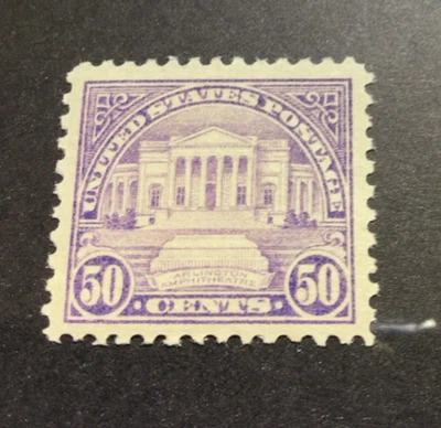 US Scott #570 50c Arlington, prensa plana 1922, como nueva OG ⚠️ bien centrada, fresca Foto 1 de 3