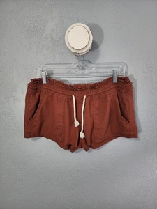 Roxy lässige rostbraune Damen Shorts mit Kordelzug in der Taille - Bild 1 von 6