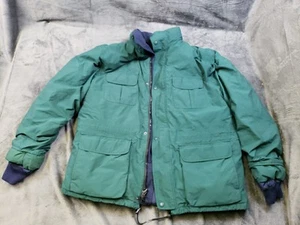 VTG Eddie Bauer Ridgeline Jacket Goose Down Heavyweight Parka Arctic XL Green - Picture 1 of 9