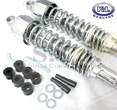 AMORTIGUADORES TRASEROS CROMADOS HONDA CX500 CB900F VT750 CB1000C GT750 RD400 XS400 Foto 1 de 4