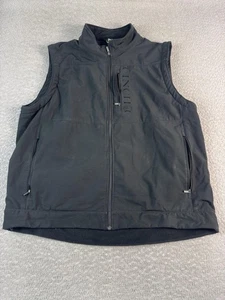 Cinch Vest Mens 2XL Black Softshell Fleece Lined Full Zip Western Mock Neck - Picture 1 of 8