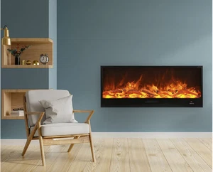 Elektrobrenner / Kamineinsatz, Kamin LED 150x20×50cm 1500W schwarz CAMINETTO - Bild 1 von 10