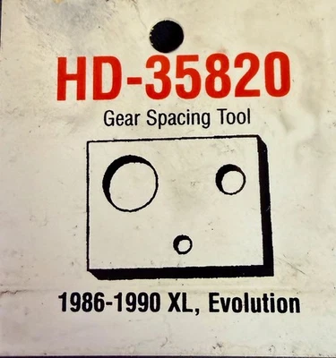 Herramienta de espaciado de engranajes Harley-Davidson HD-35820 1986-1990 modelos XL (EN2) Foto 1 de 4